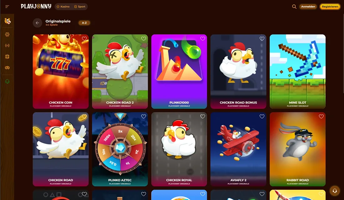 PlayJonny Casino Original Games